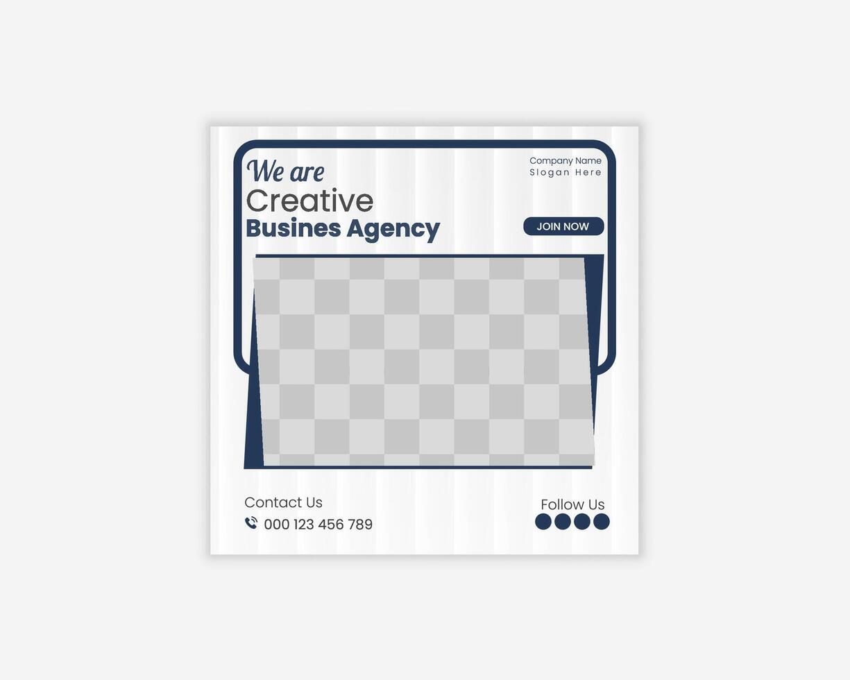 Creative Social poster template Design vector