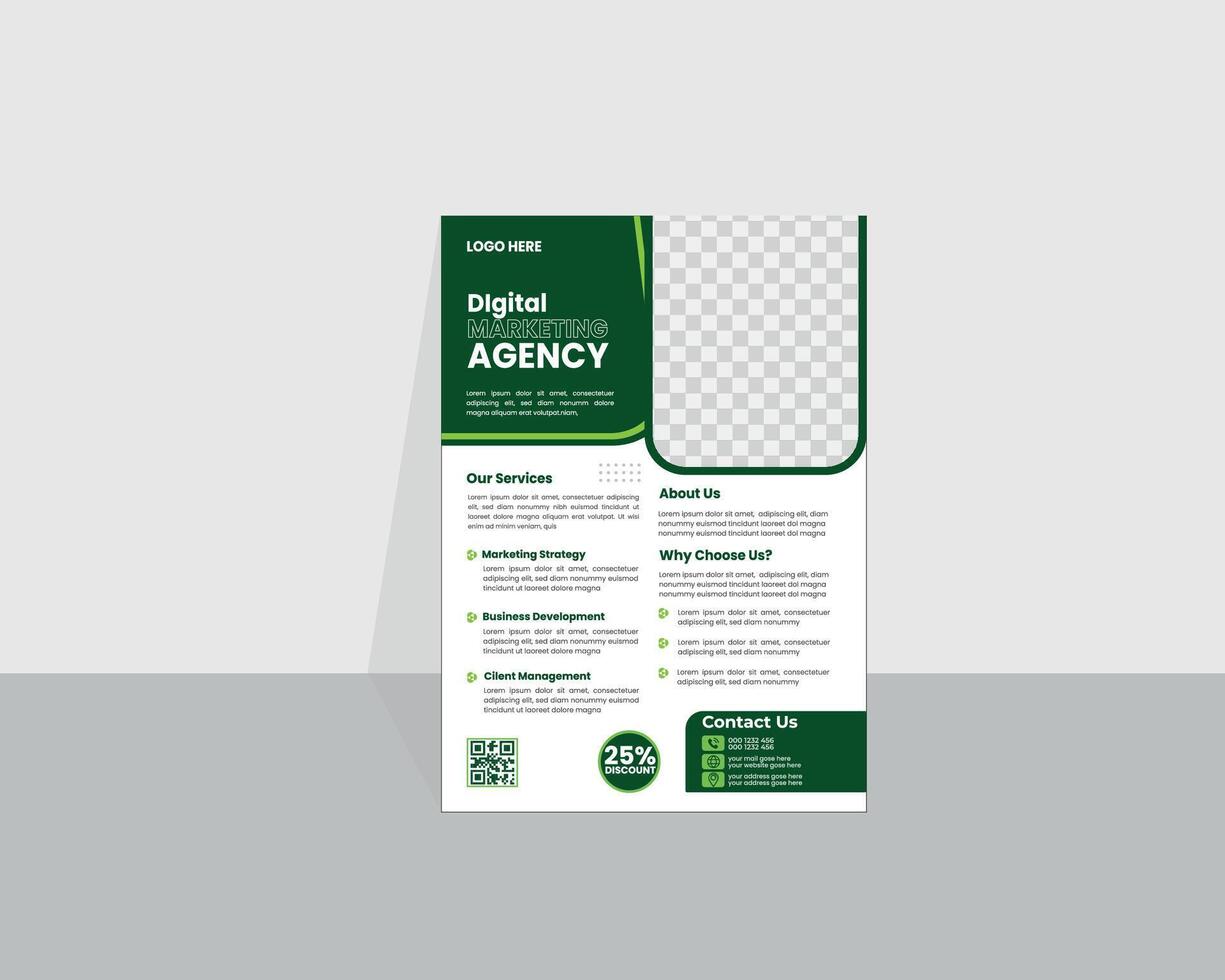 Corporate Business flyer template vector