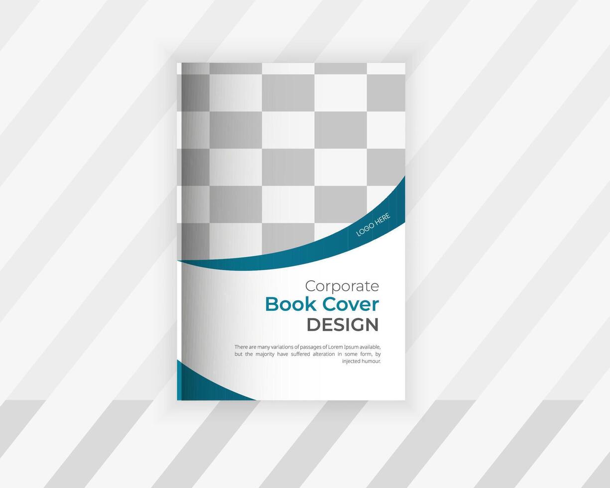 Modern Business book cover design template vector