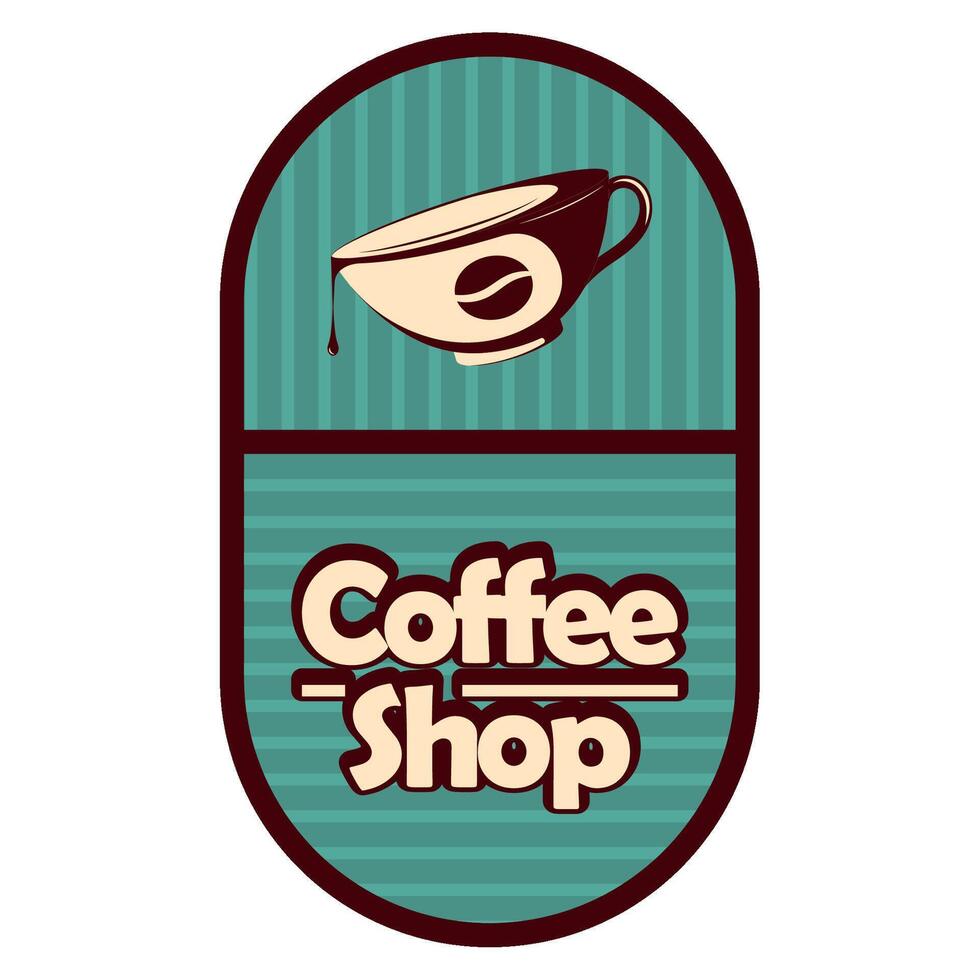 Coffee shop Local food logo Vector illustration