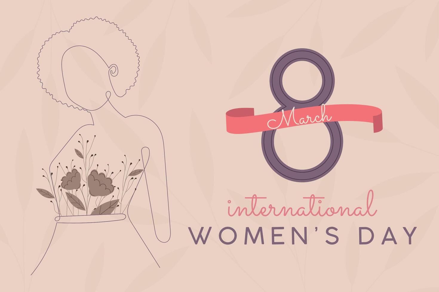 Happy women day card Vector