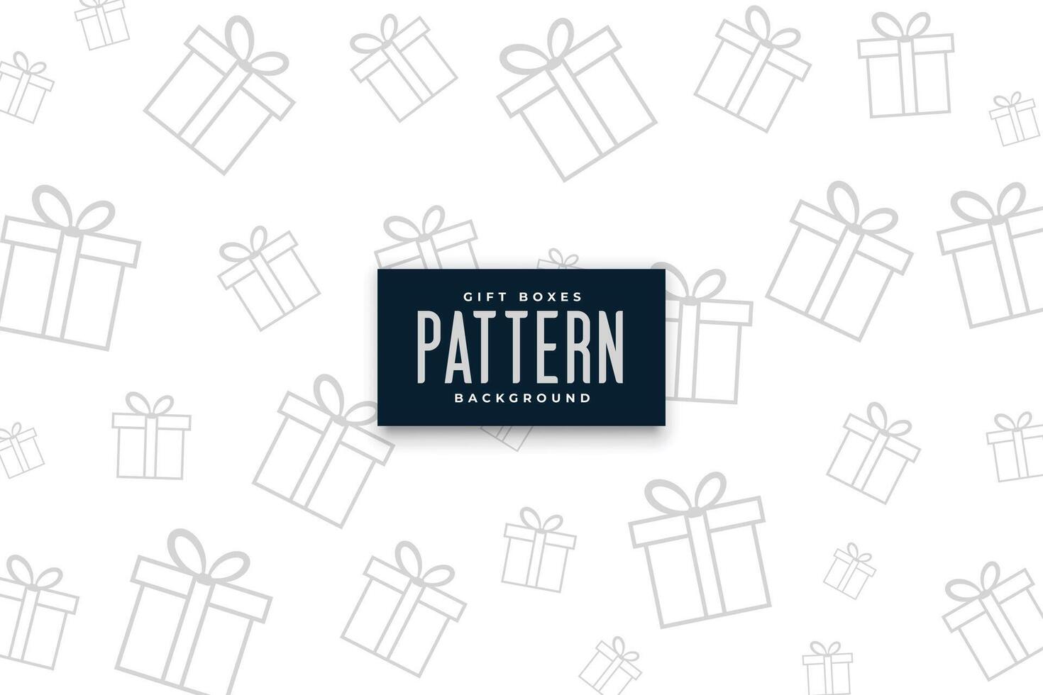 minimal giftbox pattern bakcogrind for birthdays and parties vector