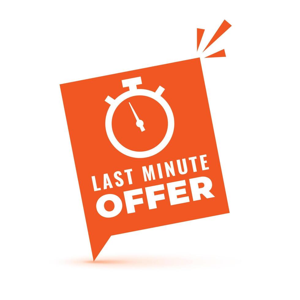 stylish last minute offer background buy now and save vector