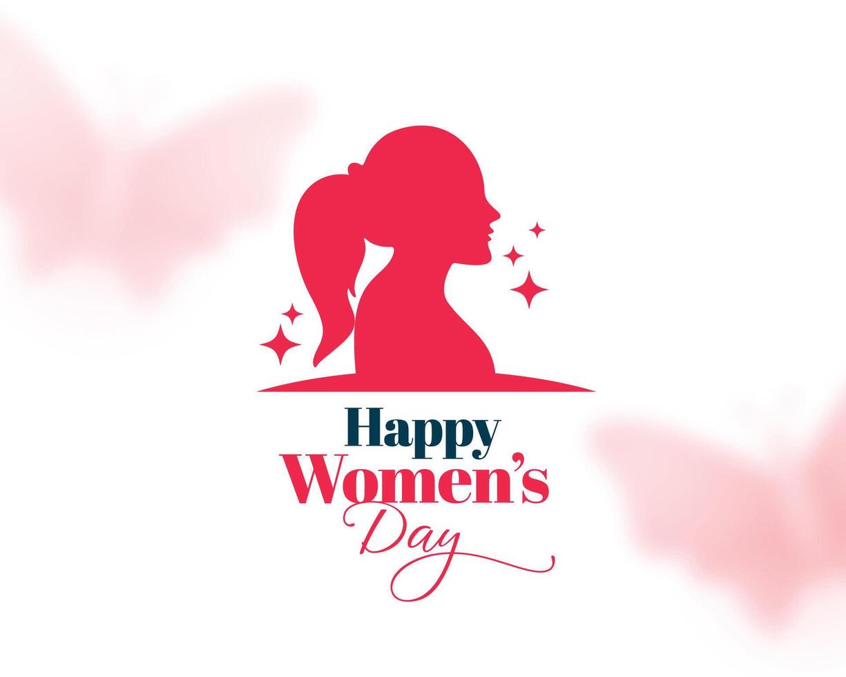 beautiful happy womens day wishes background design vector