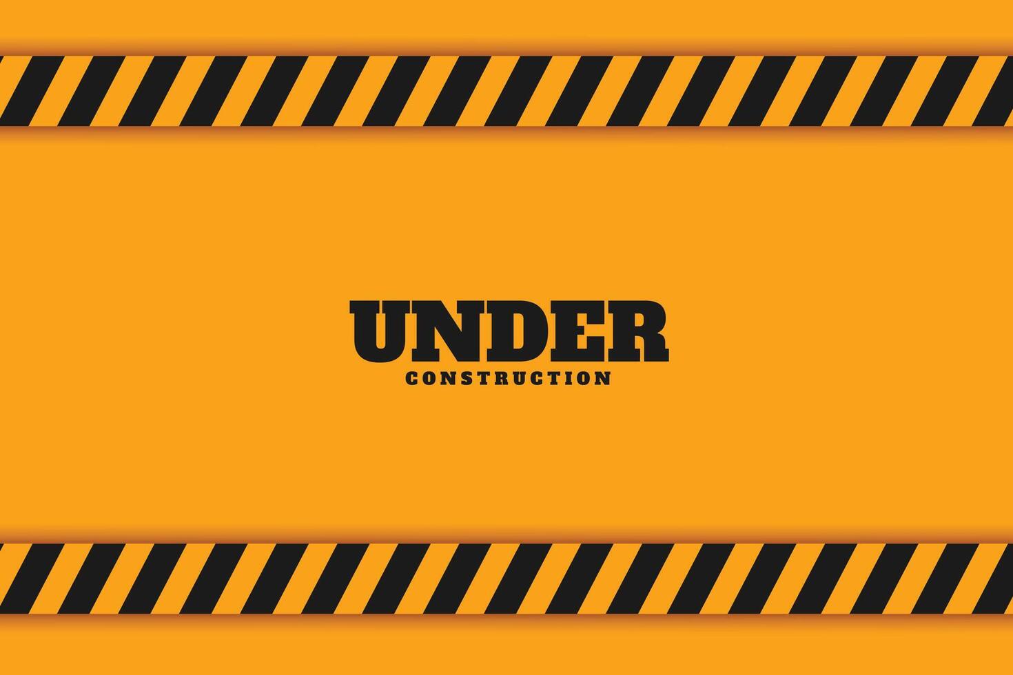 industrial warning alert yellow banner for attention or security vector
