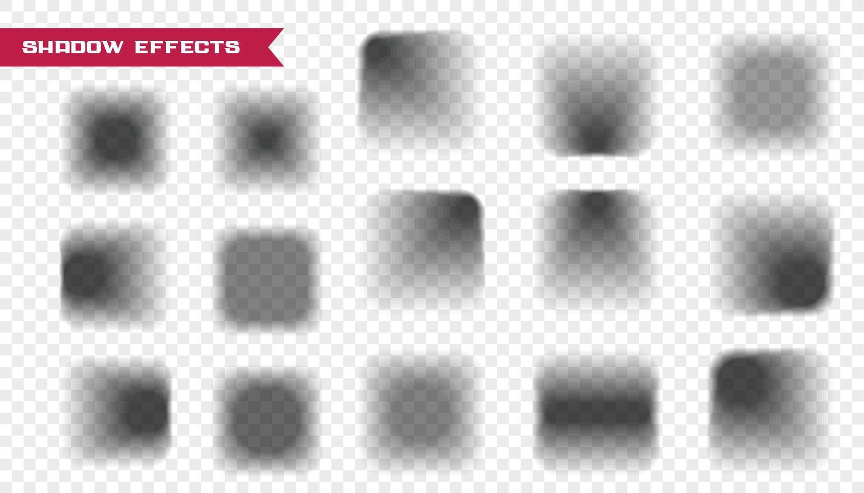 decorative square shape shadow effect in collection 40337142 Vector Art