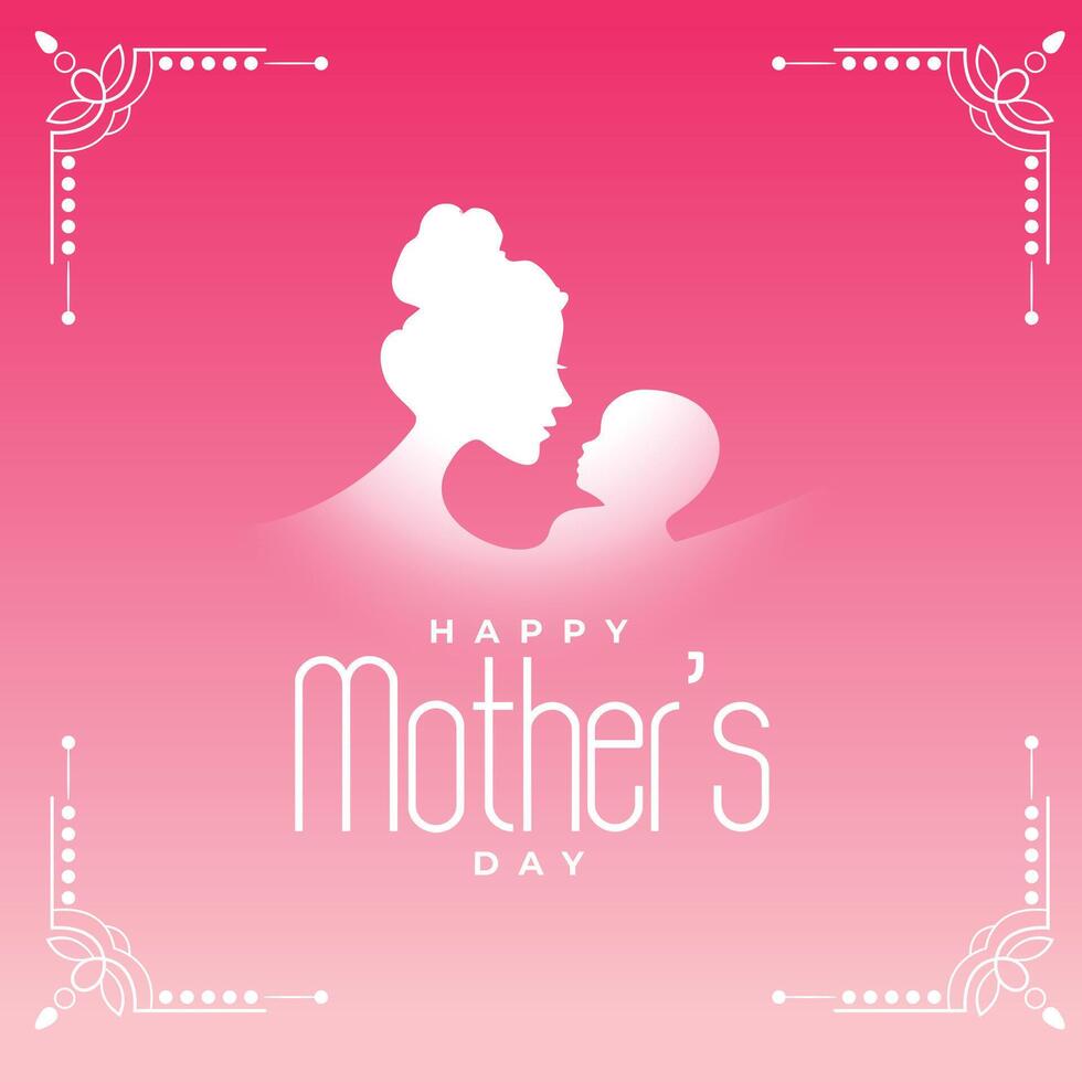 madres día evento tarjeta para social medios de comunicación enviar vector