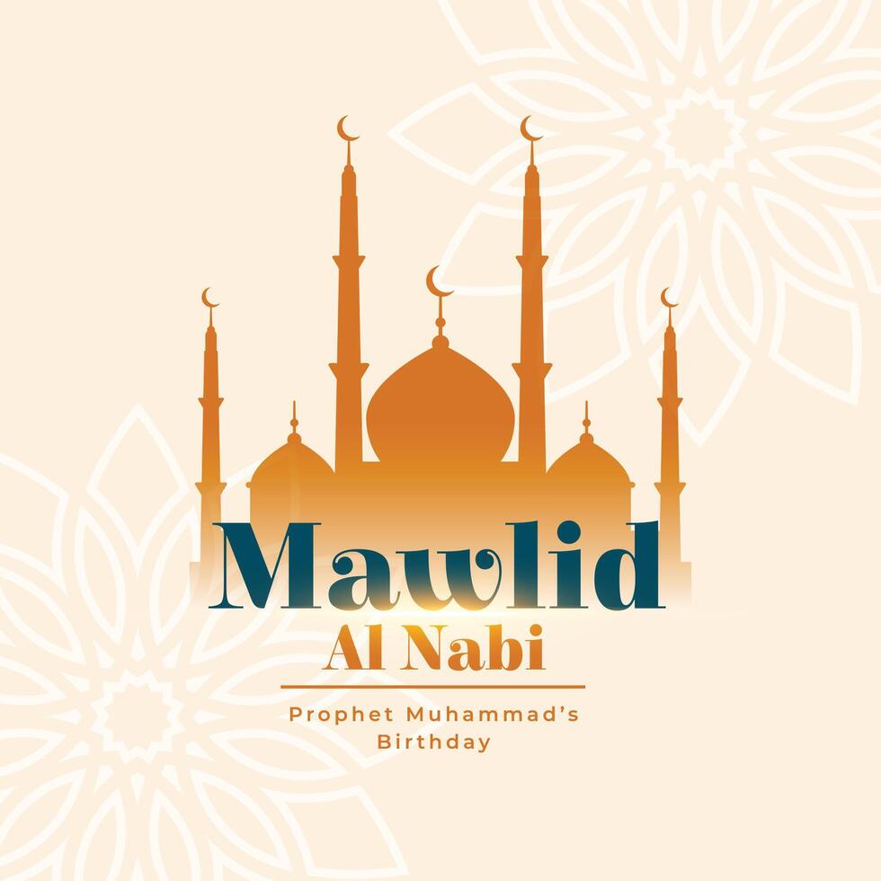 mawlid Alabama nabi celebracion islámico fiesta póster diseño vector