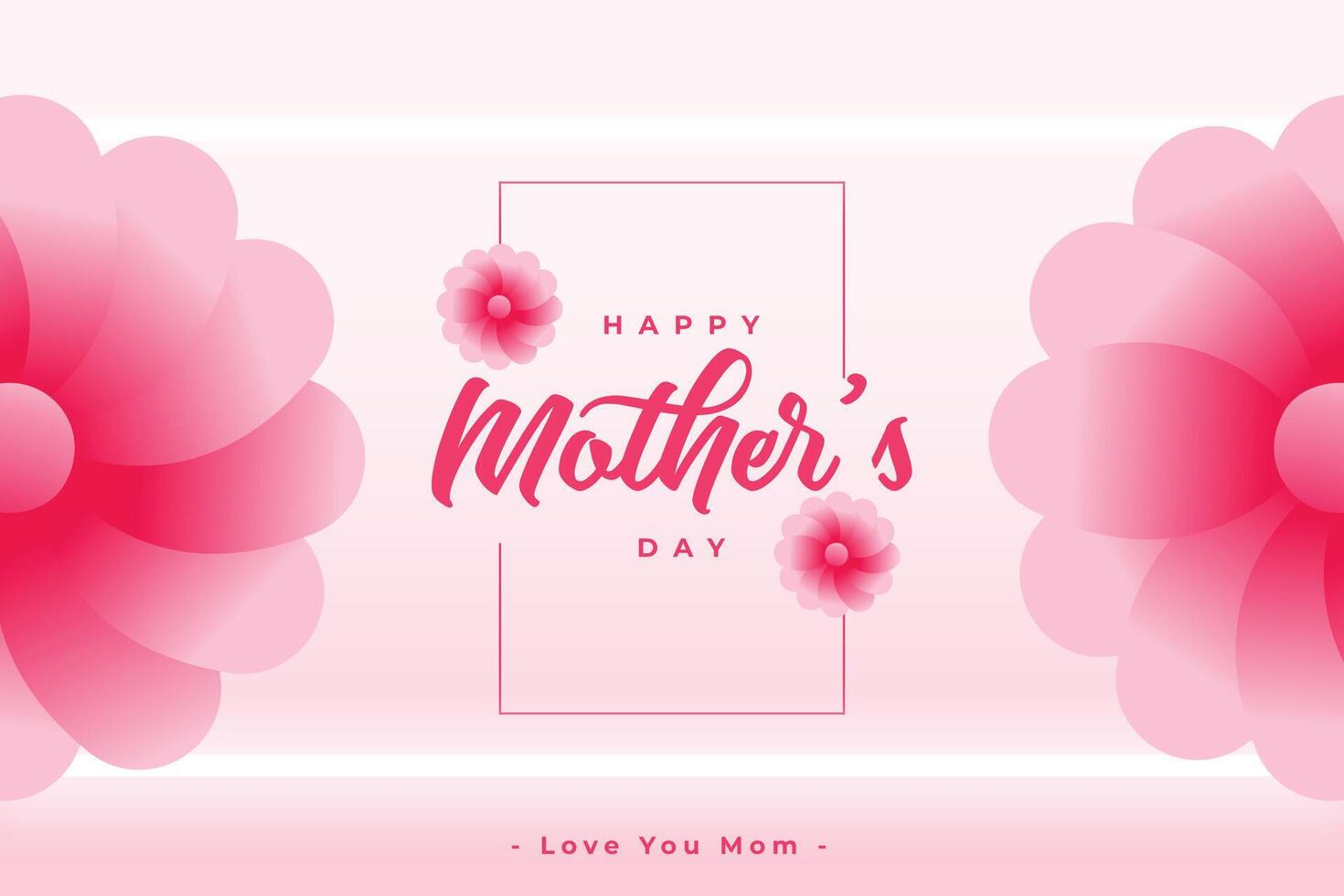 graphic card for mother's day event design vector