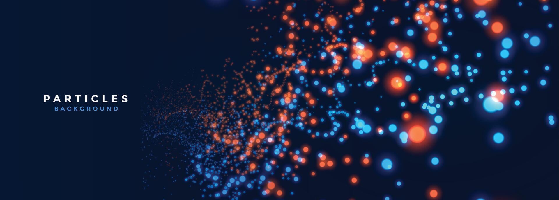 shiny and abstract technology particle wallpaper for visualization vector