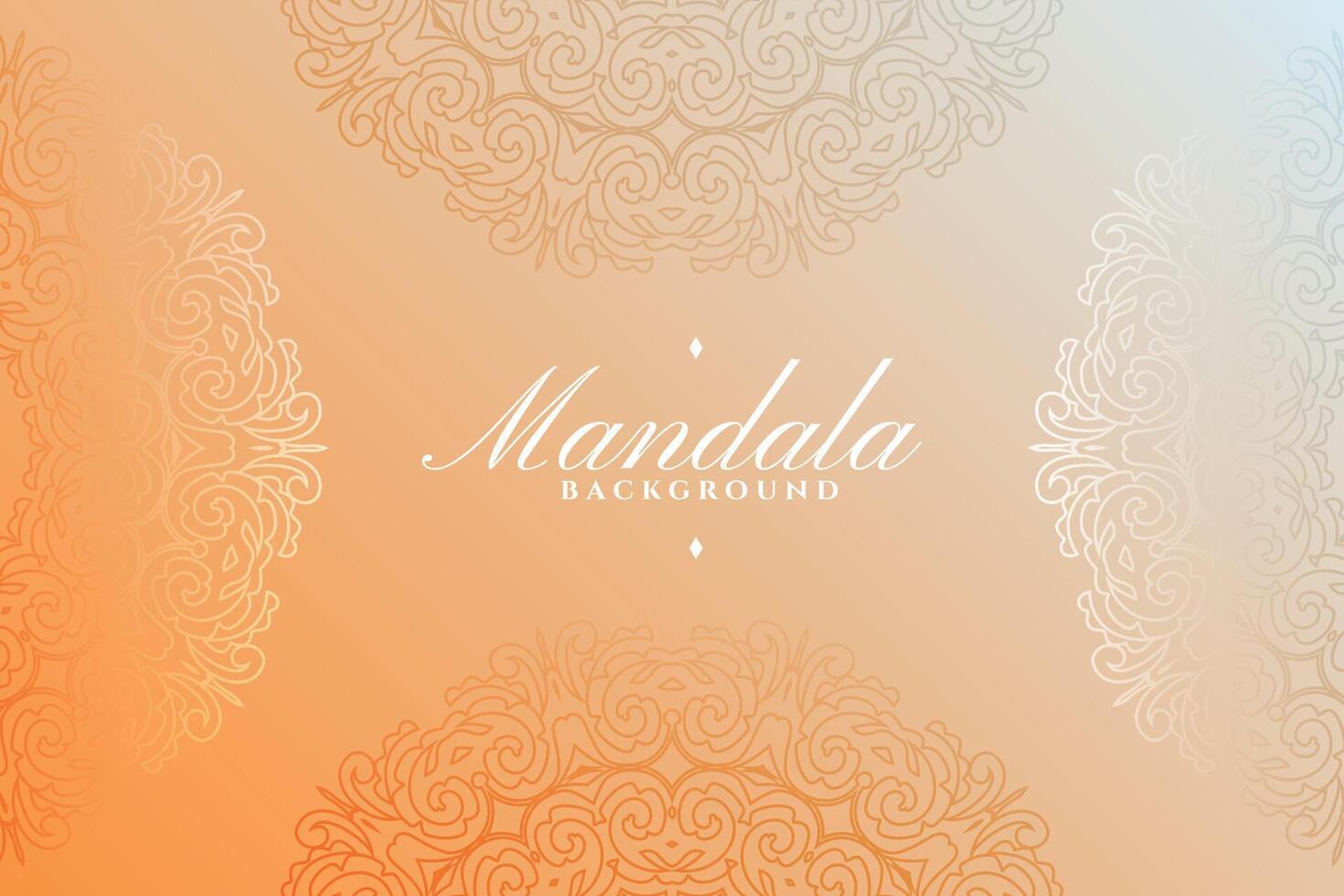 ethnic indian art in the form of mandala pattern for traditional design vector