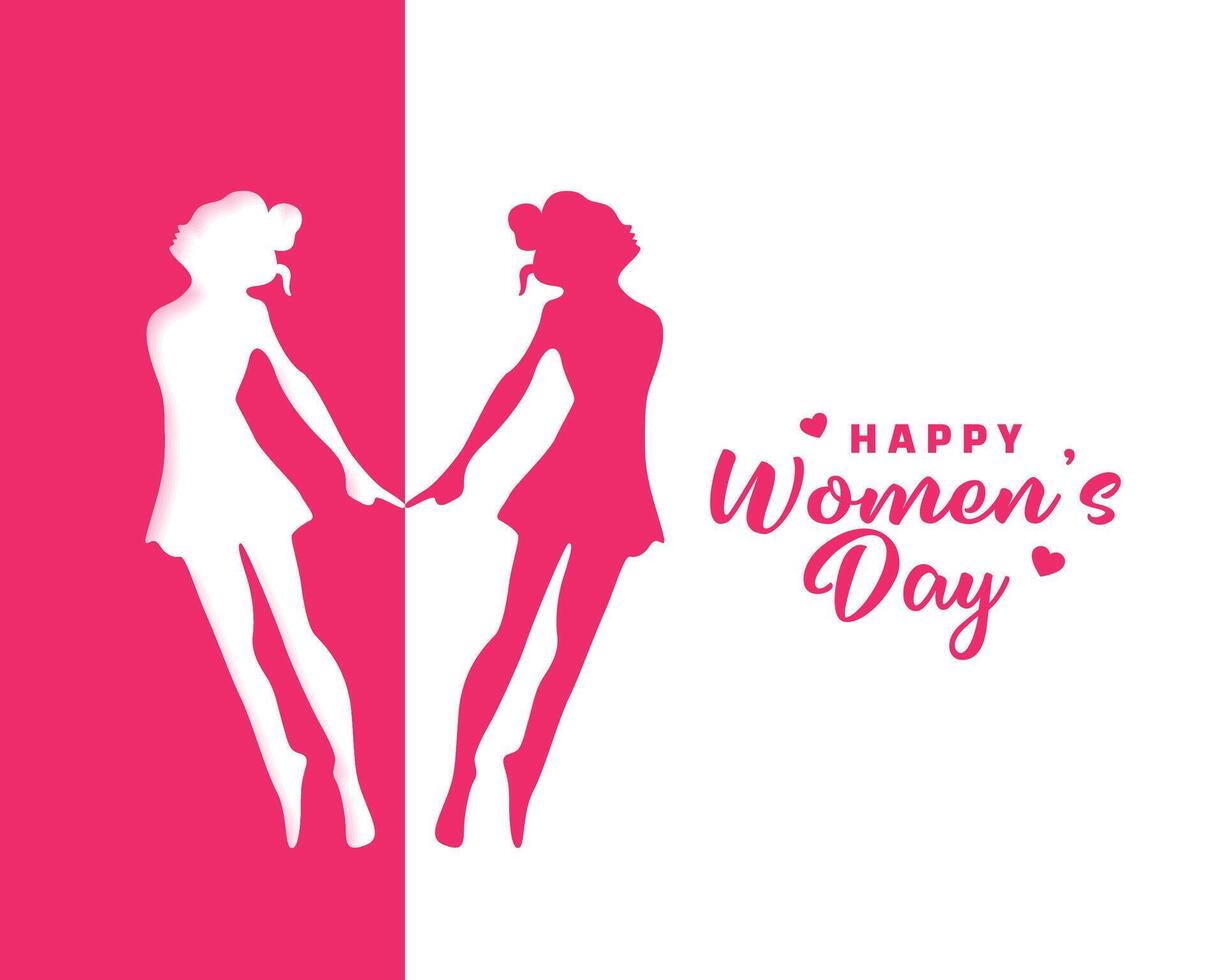 creative international womens day event background in papercut style vector