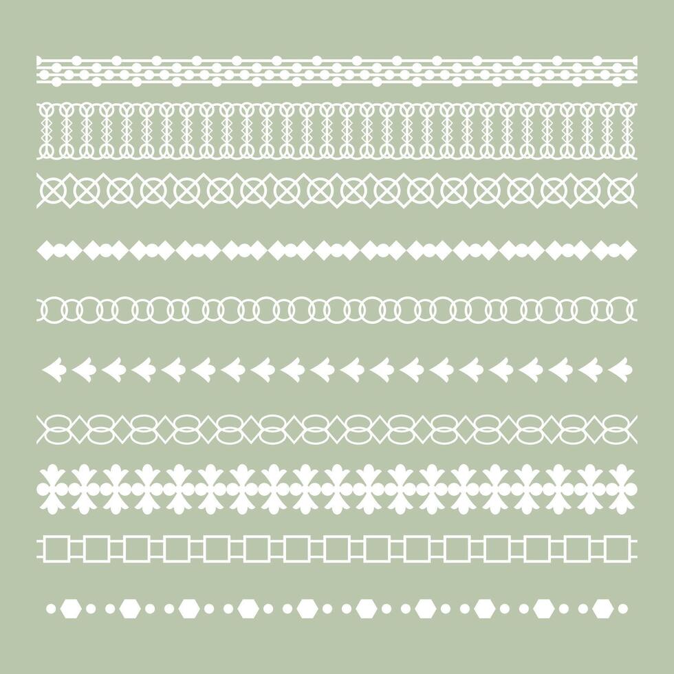 decorative lace pattern border background in collection vector