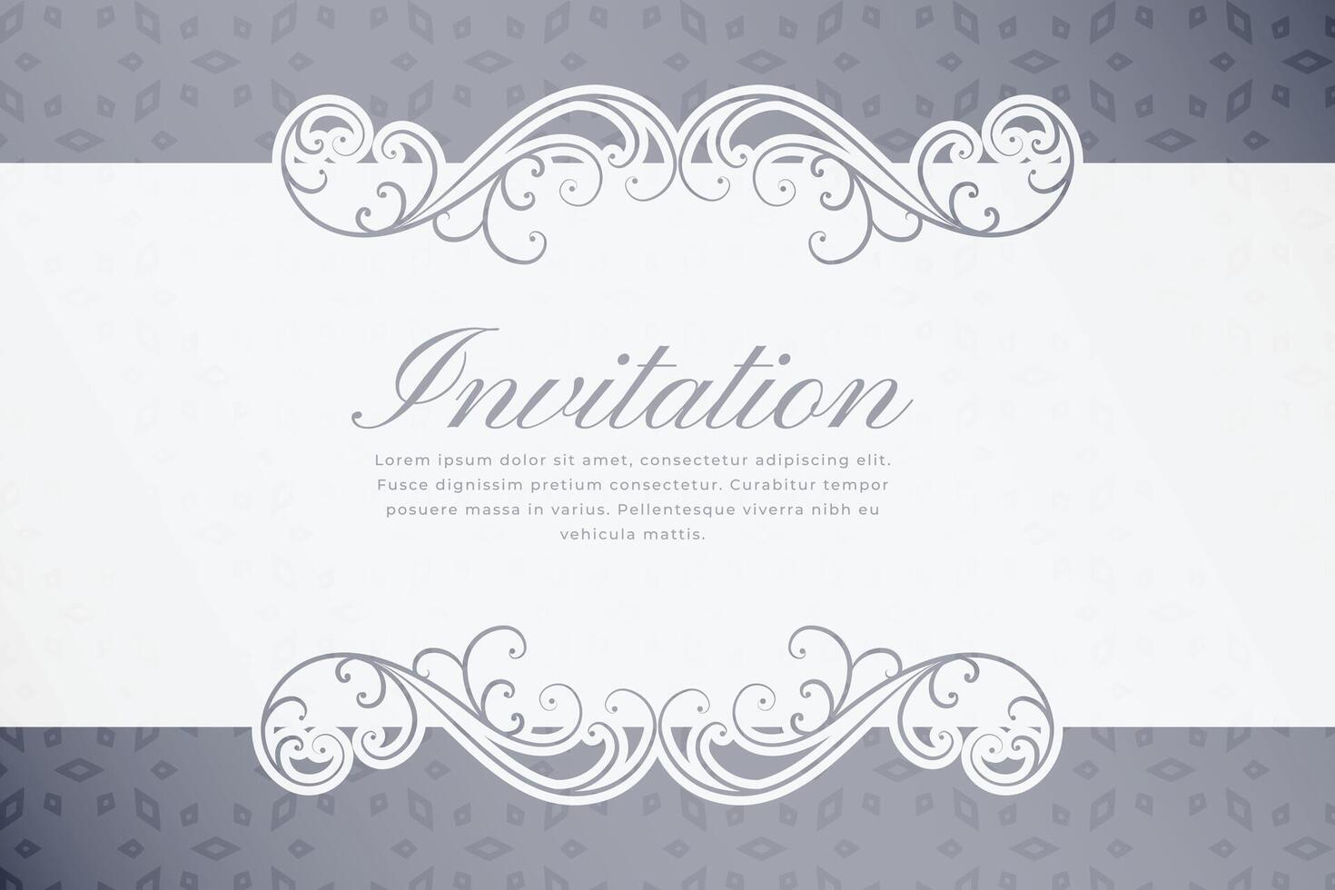 elegant floral border frame background for wedding or invitations vector