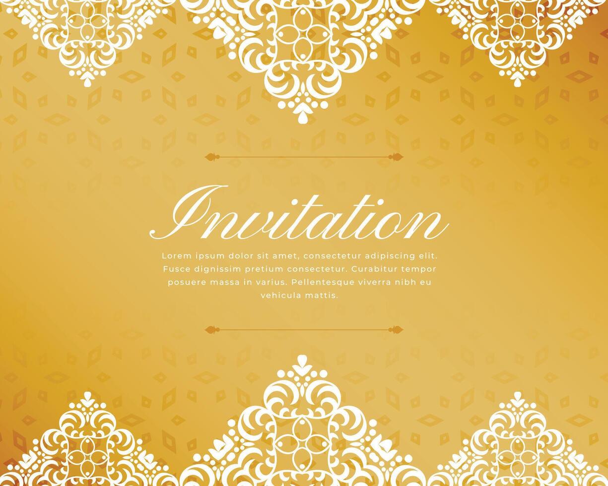 ethnic floral border background add classic touch to design vector