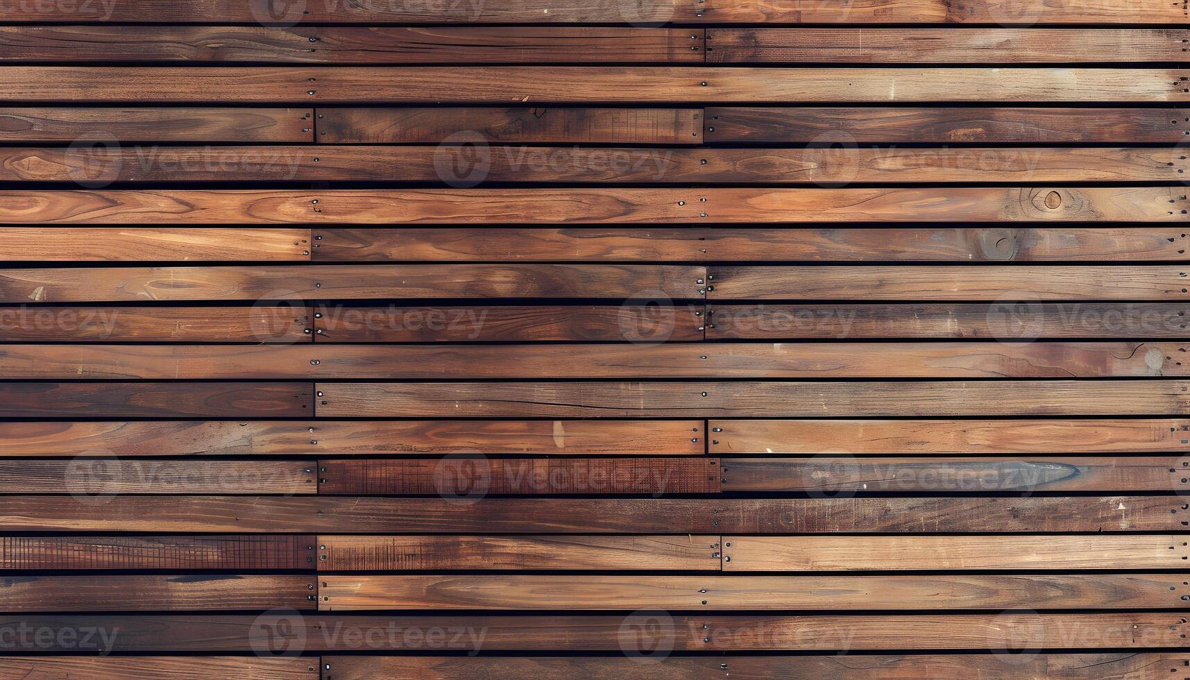 AI generated wooden wall background with vertical lines photo