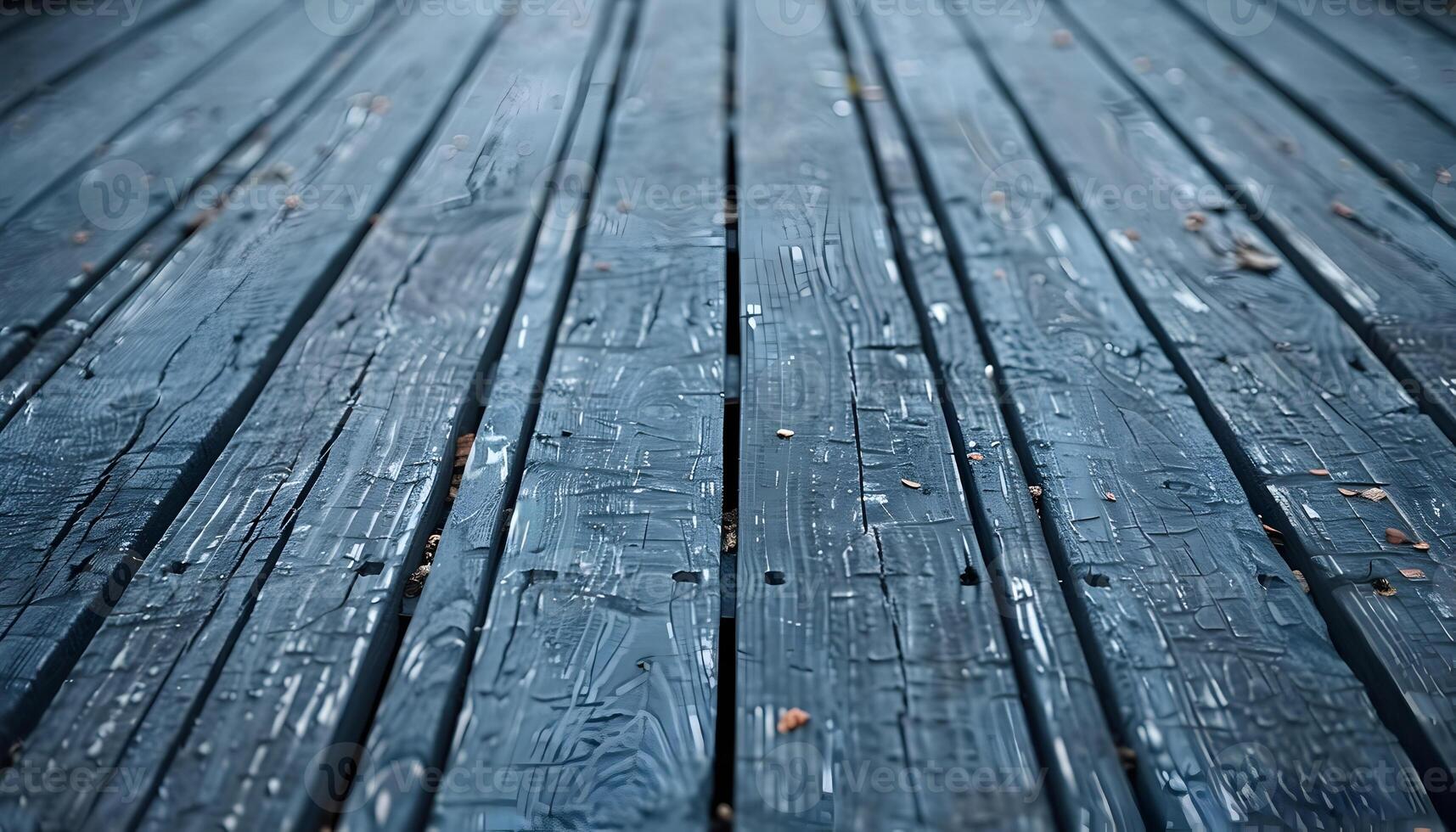 AI generated a wooden floor with a dark blue color photo