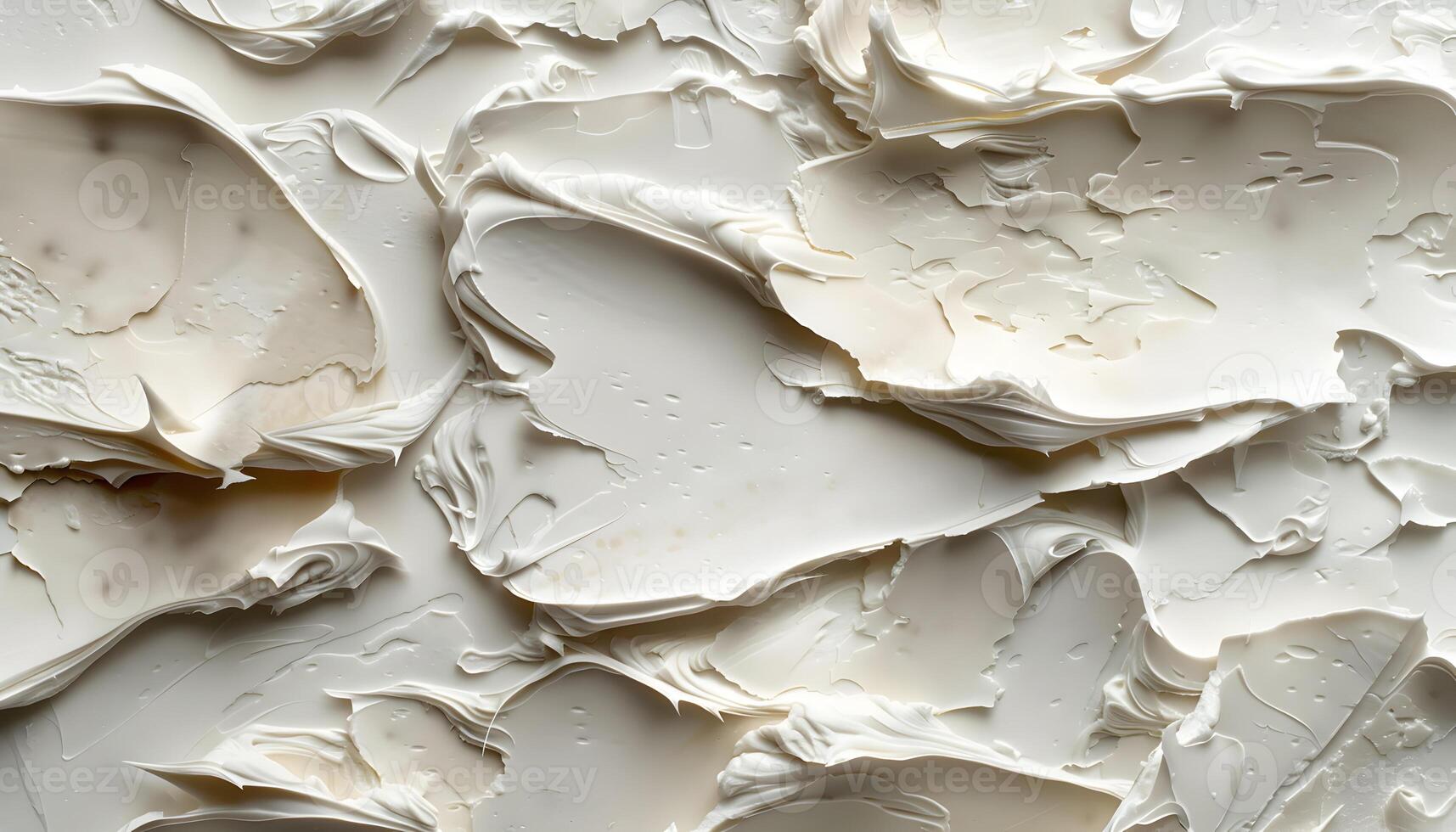 AI generated a close up of white frosting on a surface photo