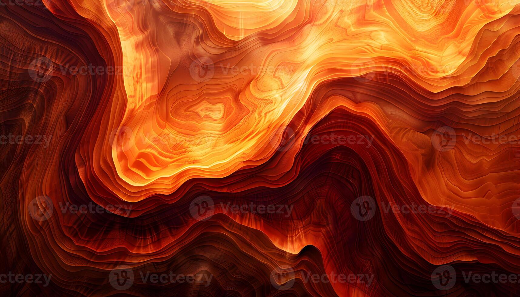 ai generado un resumen imagen de un fuego en un rock foto