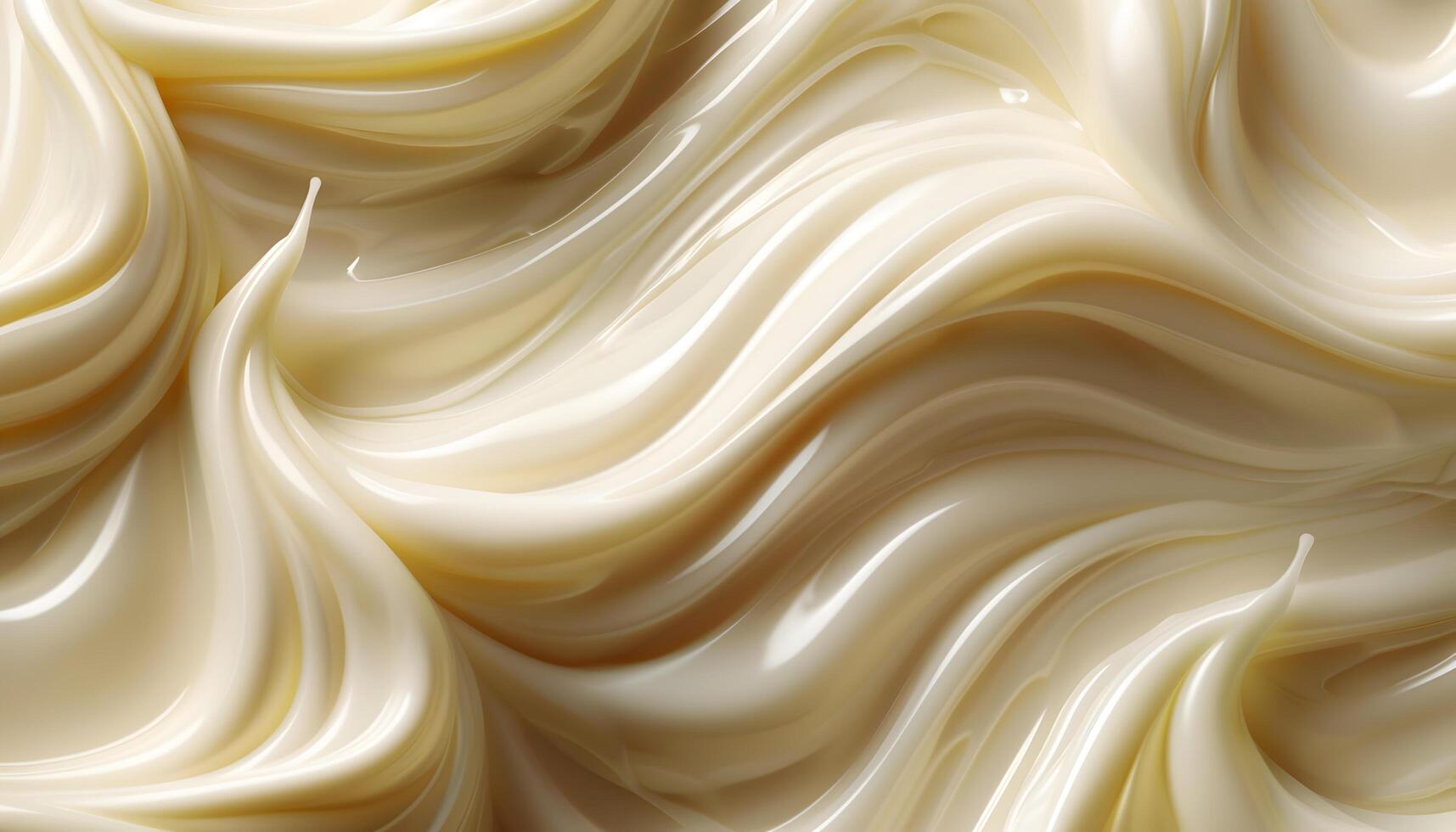 AI generated a close up of a white cream with swirls photo