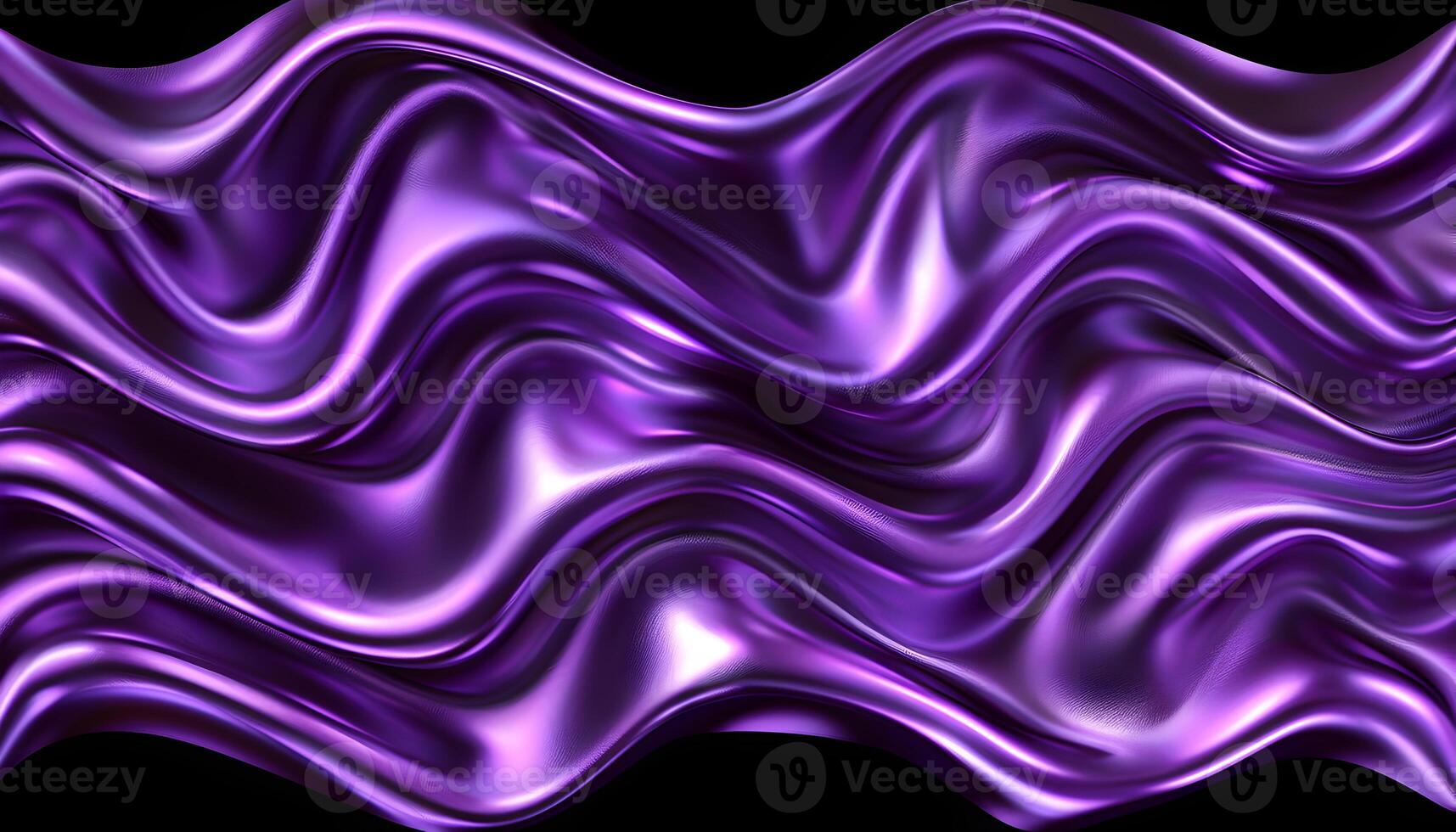 AI generated a purple wave pattern on a black background photo