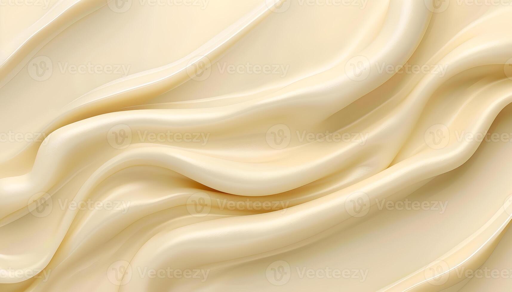 ai generado cremoso blanco crema antecedentes con olas foto