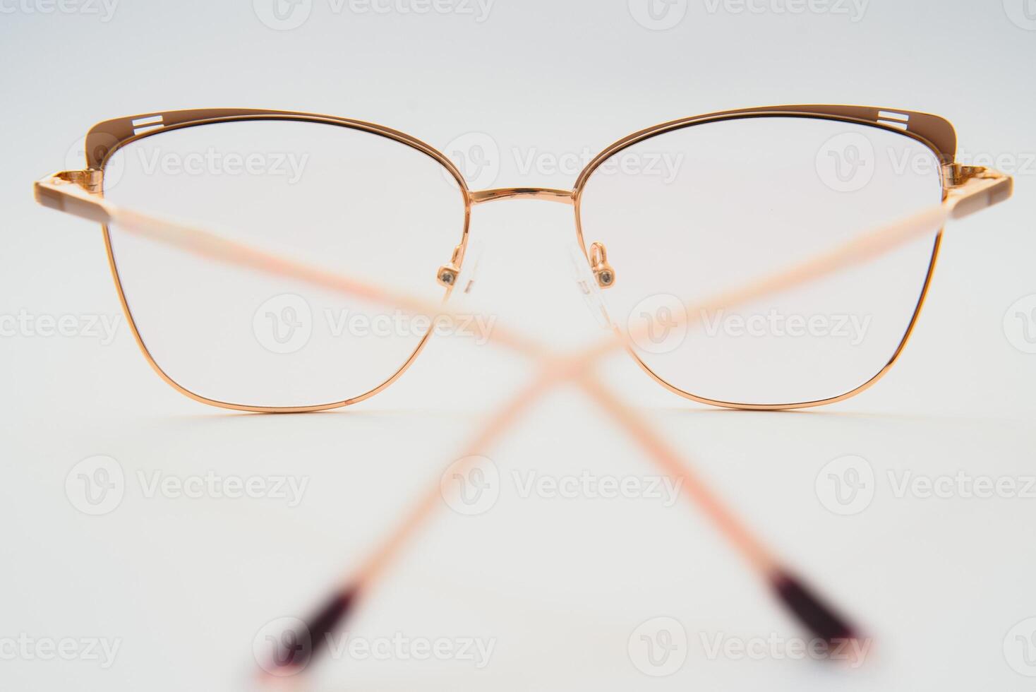 vintage glasses isolated on a white background photo