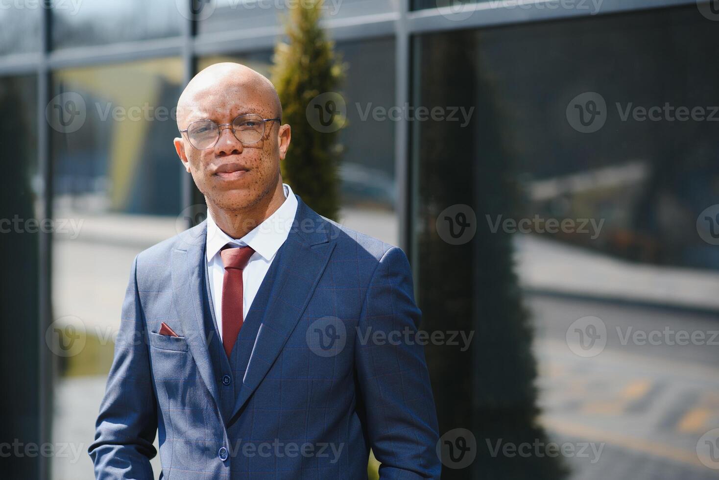 Confident african american businessman outdoor photo