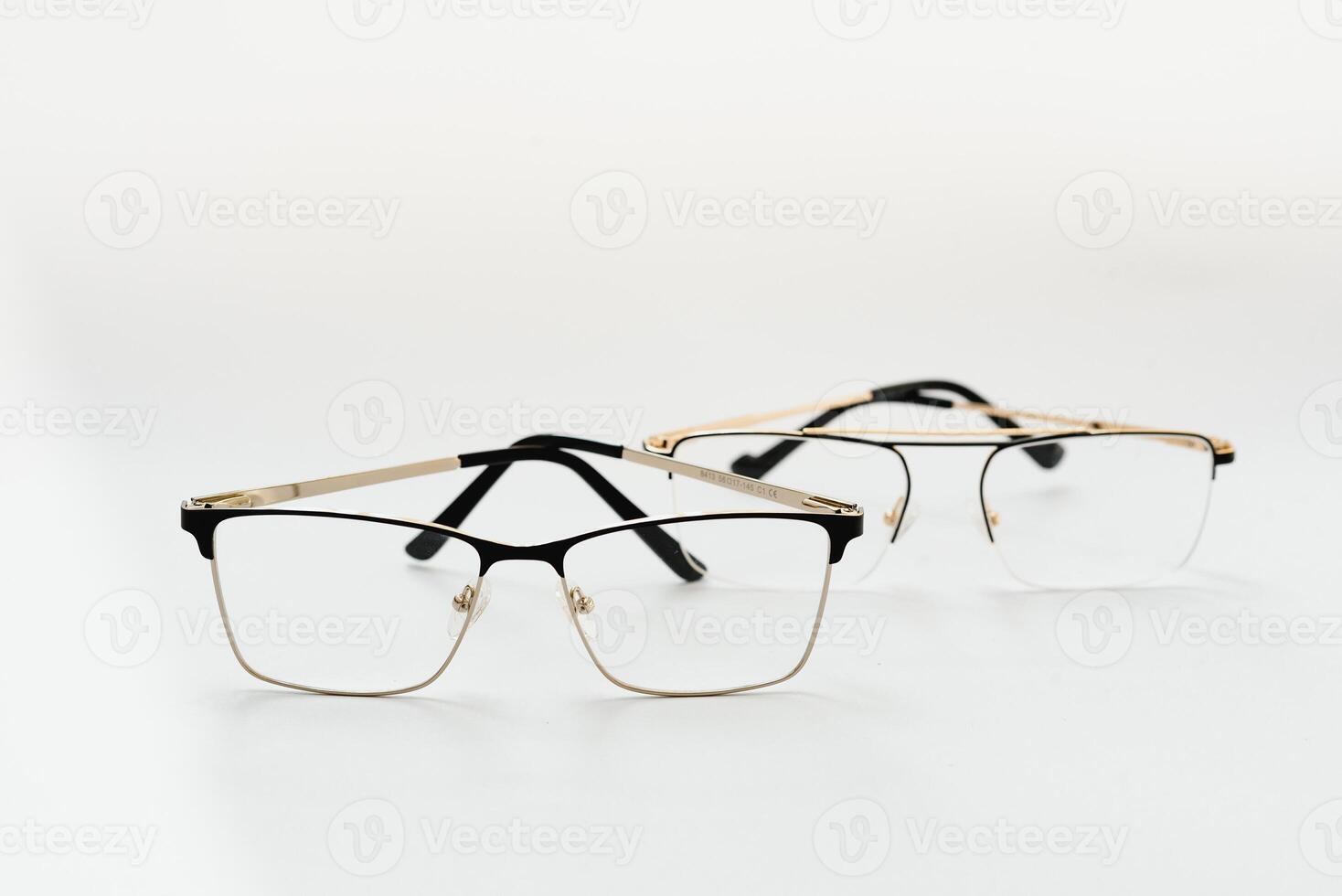 vintage glasses isolated on a white background photo