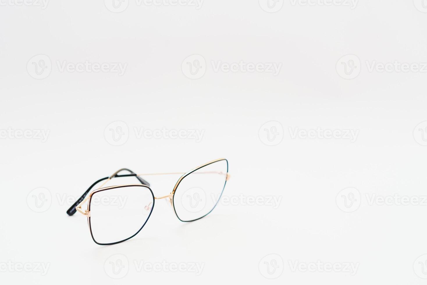vintage glasses isolated on a white background photo