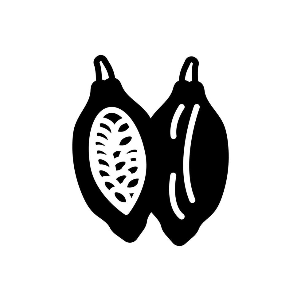 cacao icono en vector. logotipo vector