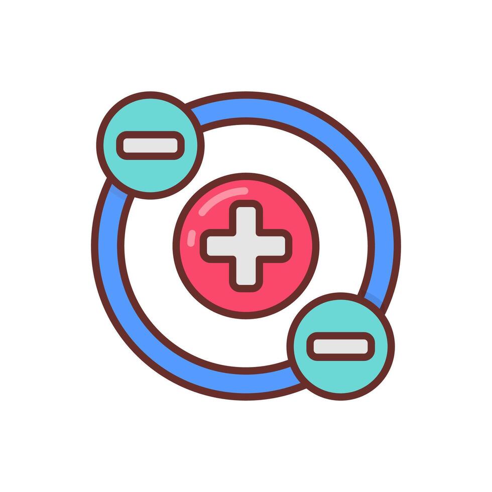Proton  icon in vector. Logotype vector