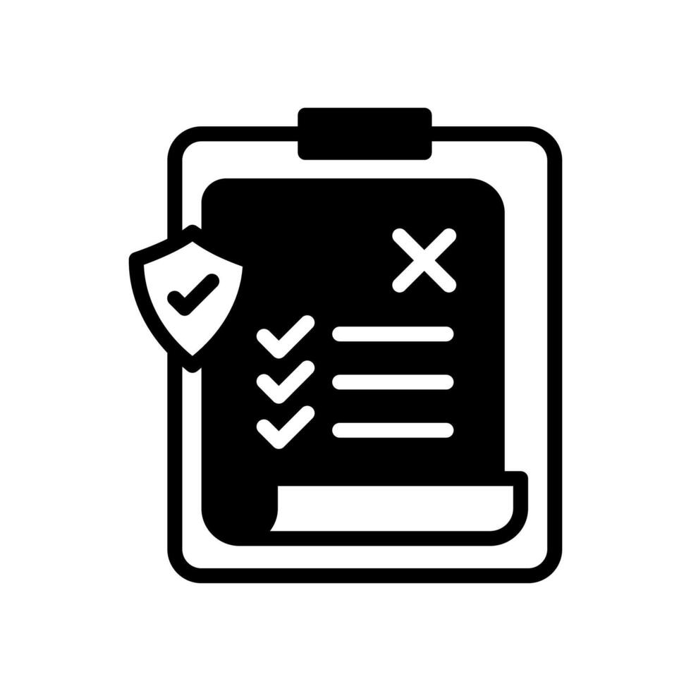 No Insurance icon in vector. Logotype vector