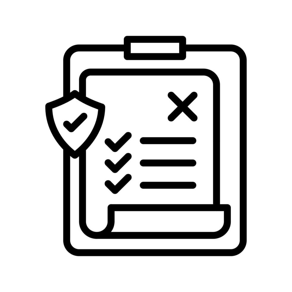 No Insurance icon in vector. Logotype vector