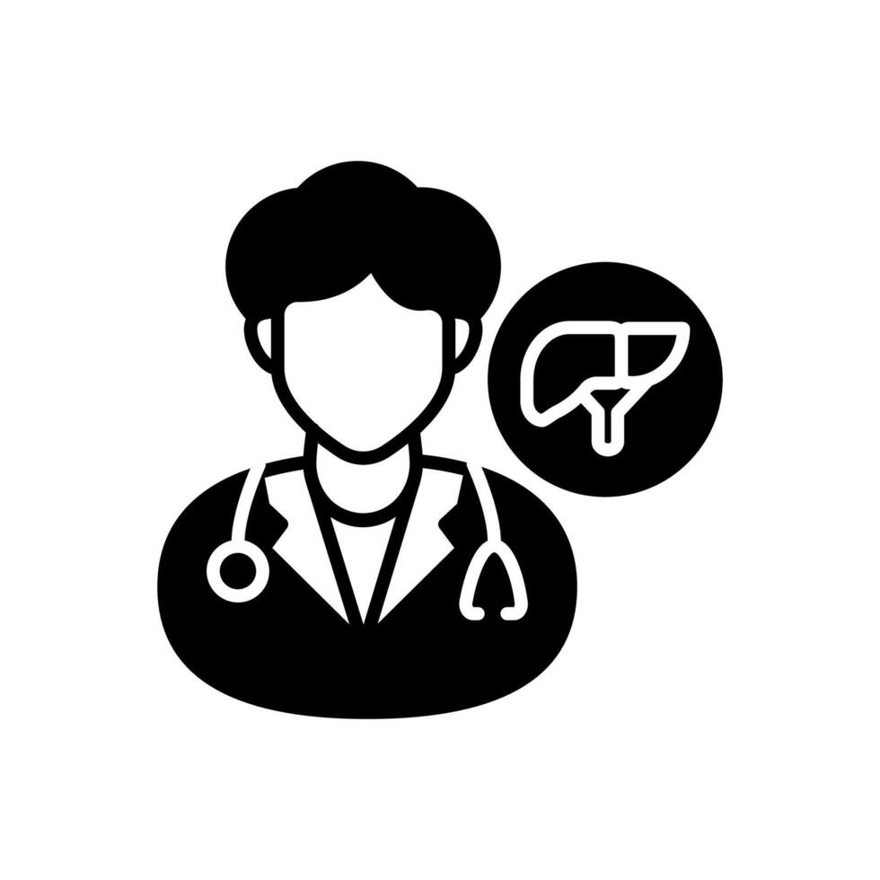 Hepatologists icon in vector. Logotype vector