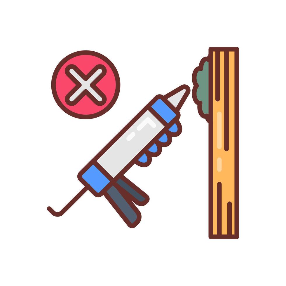 Sealant Gun icon in vector. Logotype vector