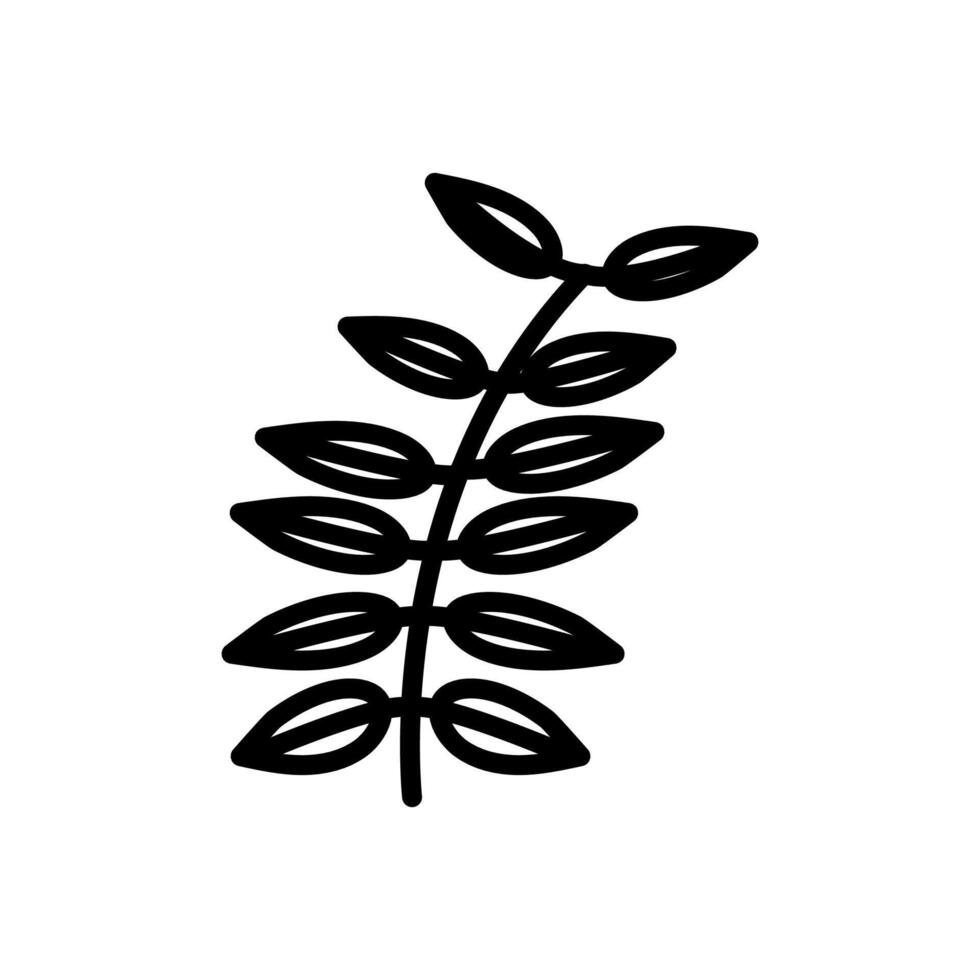 Senna Leaf icon in vector. Logotype vector