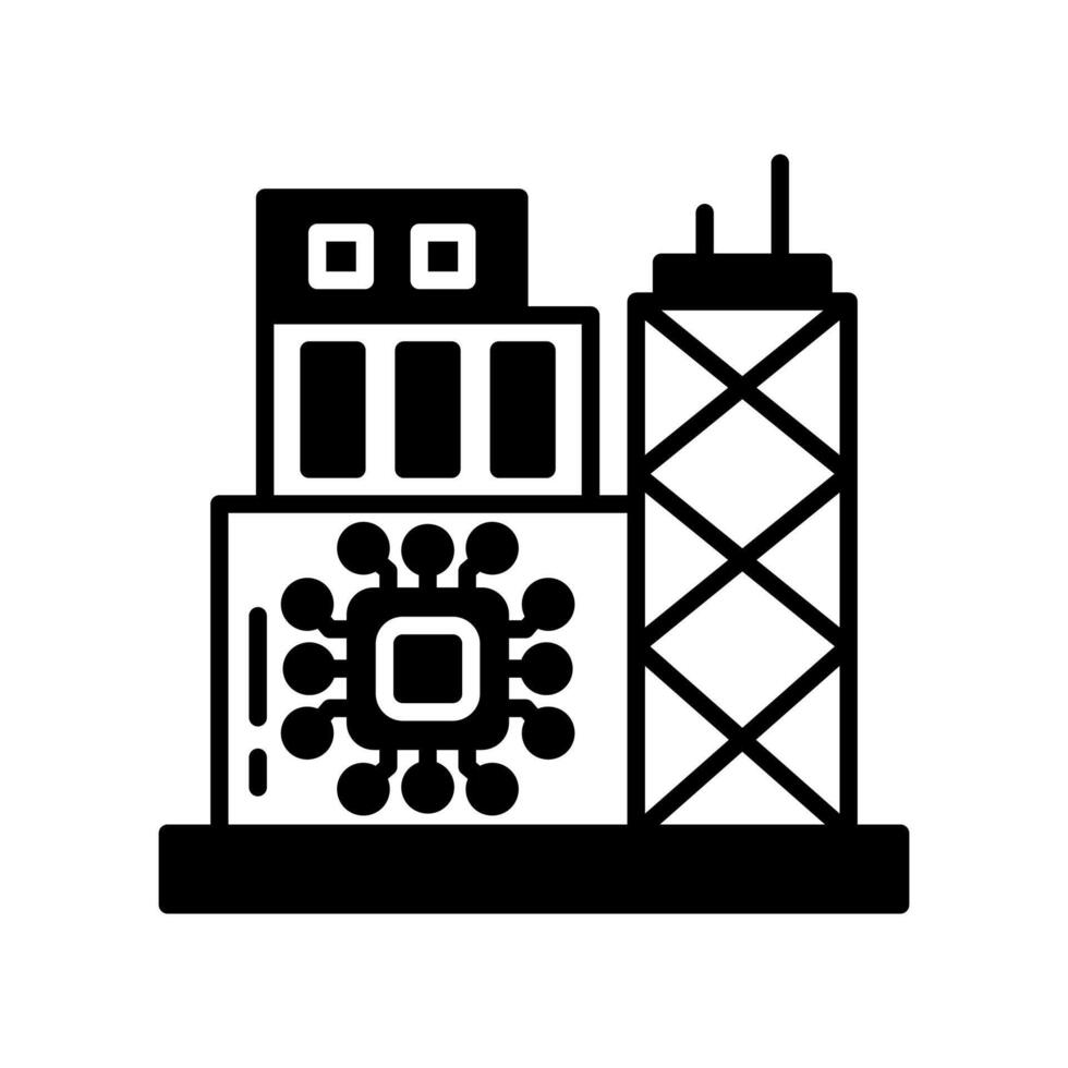 Electronics Manufacturing icon in vector. Logotype vector