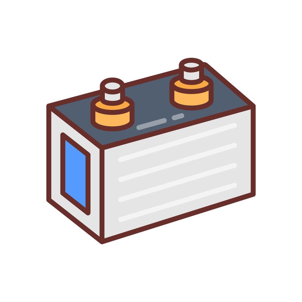 Acid Batteries icon in vector. Logotype vector