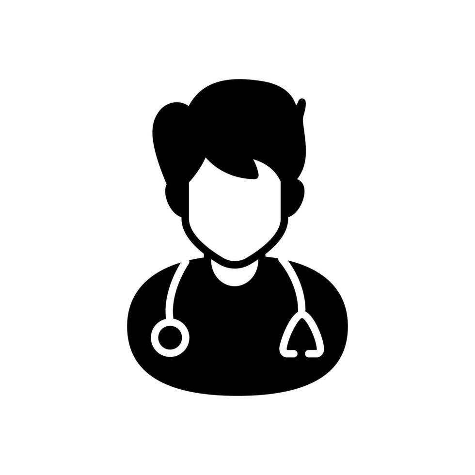 hospicio trabajador icono en vector. logotipo vector