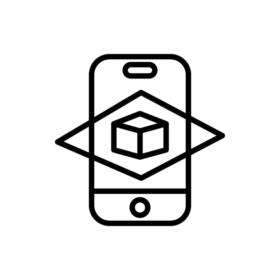 Augmented Reality  icon in vector. Logotype vector