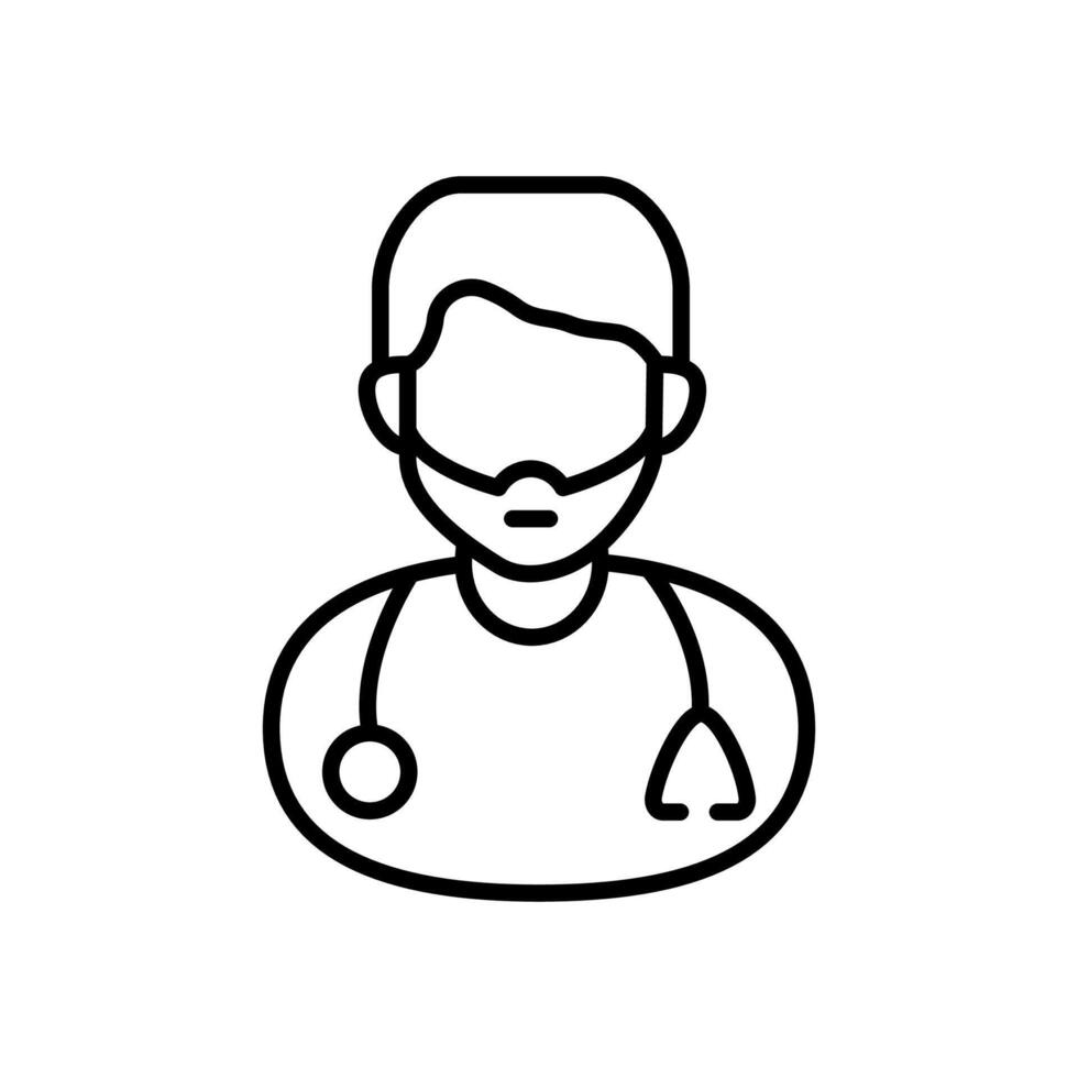 Anesthesiologist icon in vector. Logotype vector