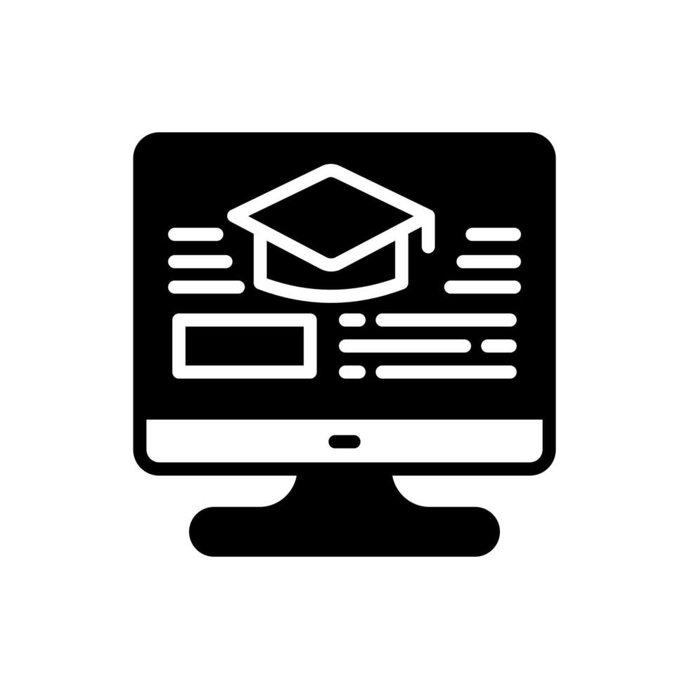 E Learning  icon in vector. Logotype vector