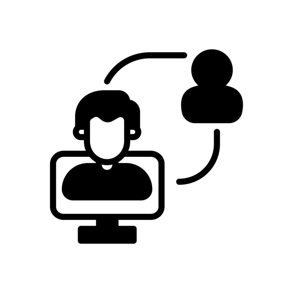 Online Mentor  icon in vector. Logotype vector