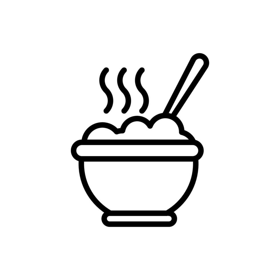 Porridge  icon in vector. Logotype vector