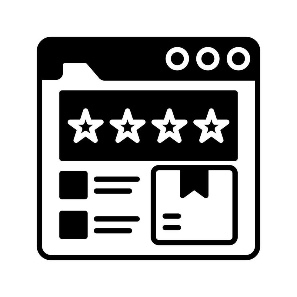 Product Review  icon in vector. Logotype vector