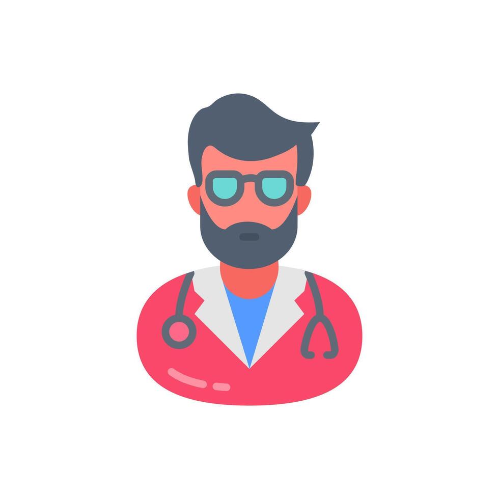 Experienced Doctor icon in vector. Logotype vector