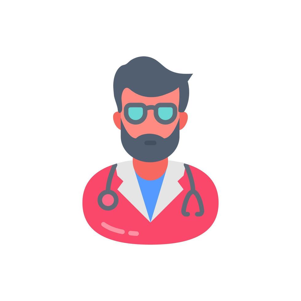 experimentado médico icono en vector. logotipo vector