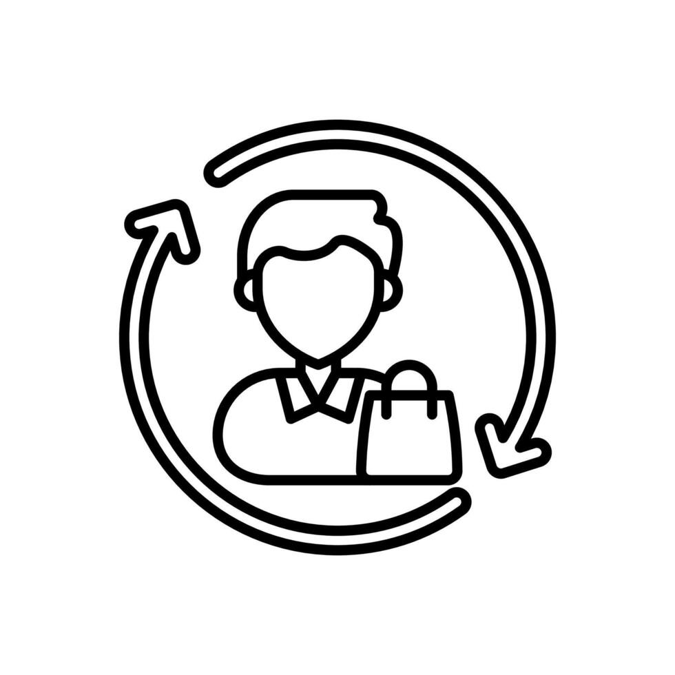 Customer Retention  icon in vector. Logotype vector