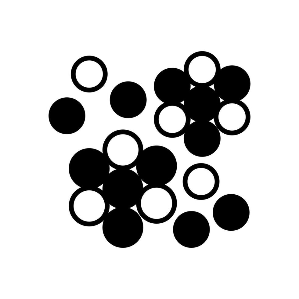 Nano Particles icon in vector. Logotype vector